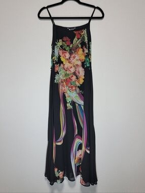 Soiree Square Neck Colorful Y2k Maxi Dress